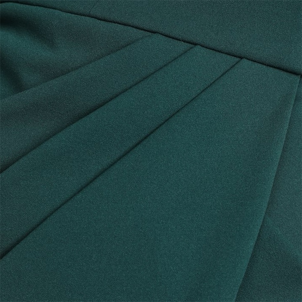 Lulu's Dark Teal One-Shoulder Midi Dress - Picture 8 of 8